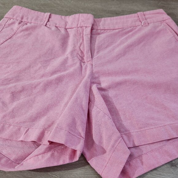 J. Crew Pink City Fit Cotton Shorts With 4" Inseam Womens Size 6 - Picture 7 of 11